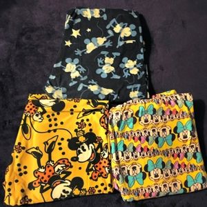 3 M-L Disney LuLaRoe Leggings